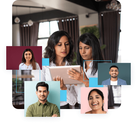 Recruitment and hiring process illustration