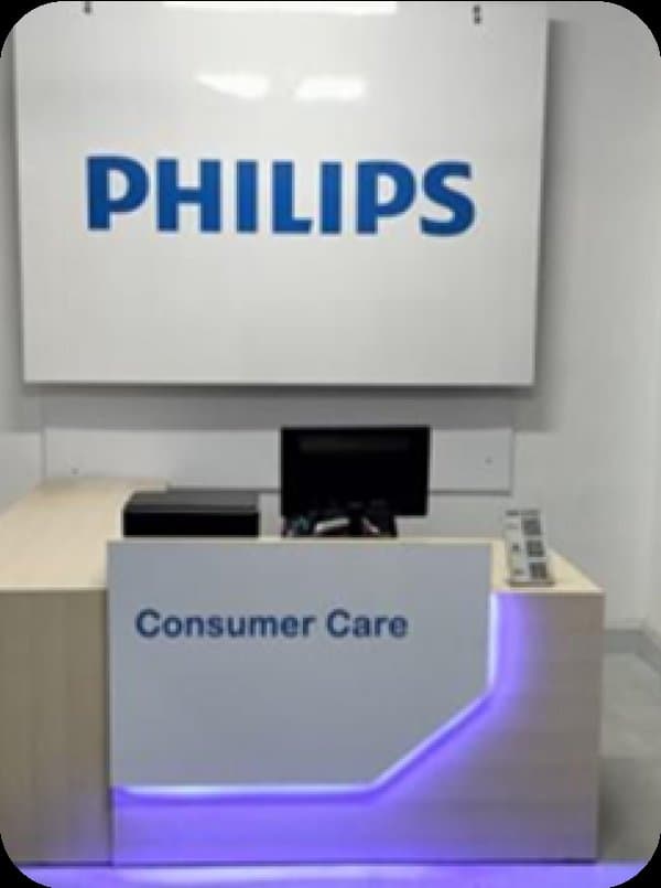 In-shop branding execution with acrylic flanges