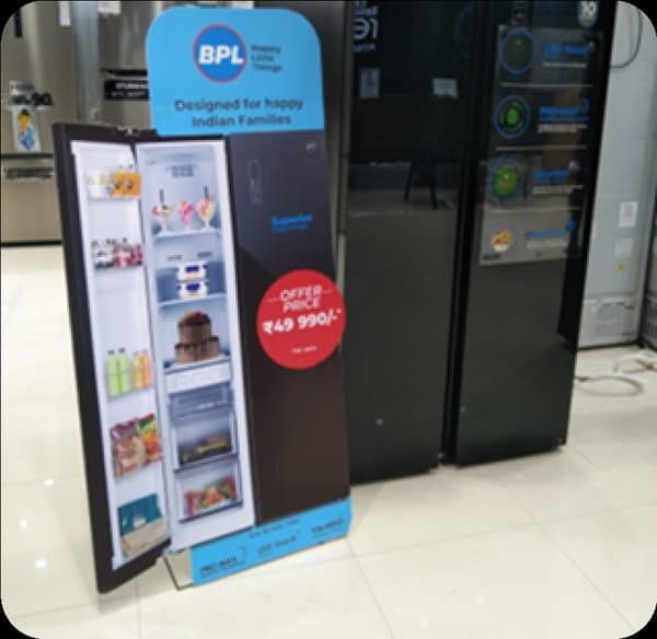 Glow sign board deployment for brand storefront