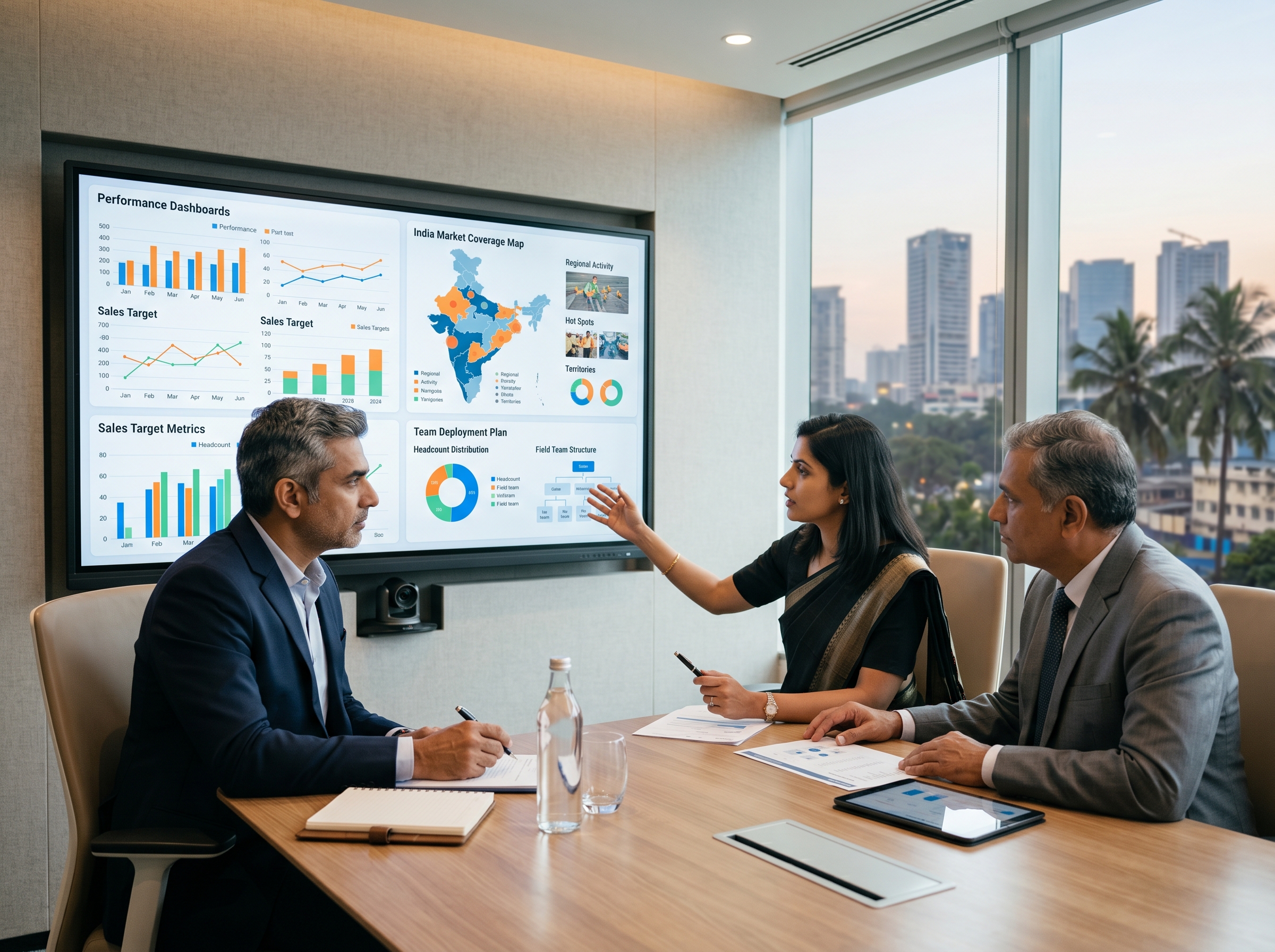 Business leaders evaluating a sales outsourcing partner